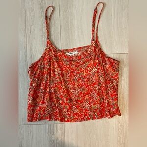 ONEILL Floral Flowy Spaghetti Strap Crop Top